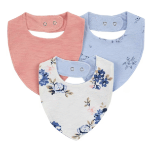Kit babador bebê 6 peças floral com botões multicor | Carter's