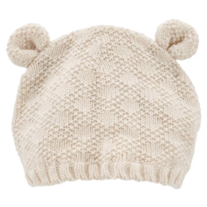Touca bebê de tricot com orelhas bege | Carter's
